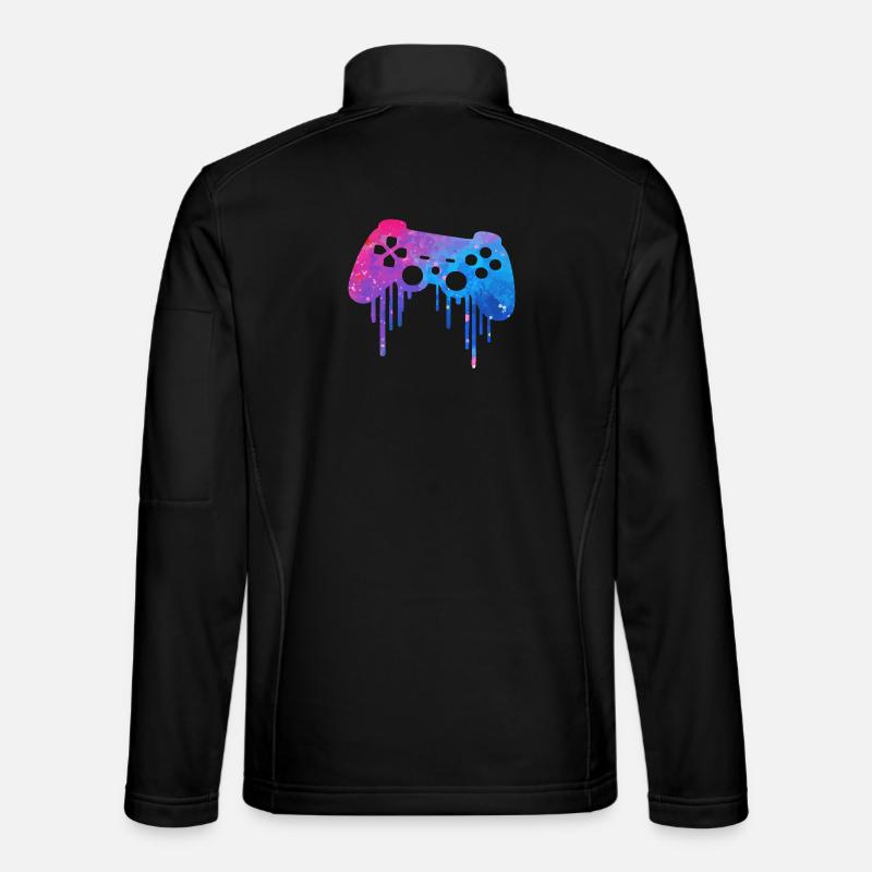 Gaming Splash - Unisex Softshell Jacket - black