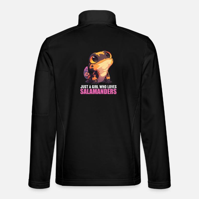 Feuersalamander Salamander - Unisex Softshelljacke - Schwarz