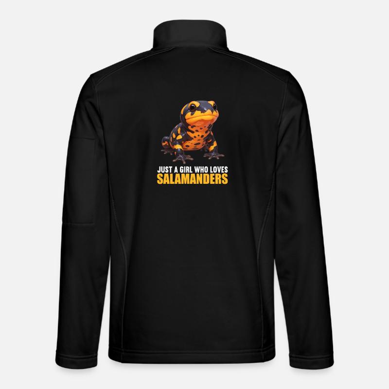 Feuersalamander Salamander - Unisex Softshelljacke - Schwarz