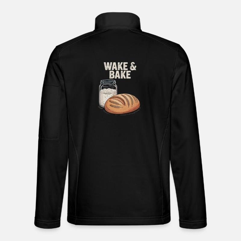 Sourdough Wake And Bake - Unisex Softshell Jacket - black