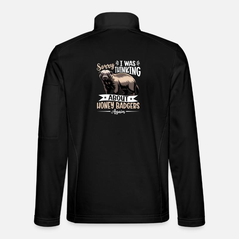 Funny Honey Badger - Unisex Softshelljacke - Schwarz