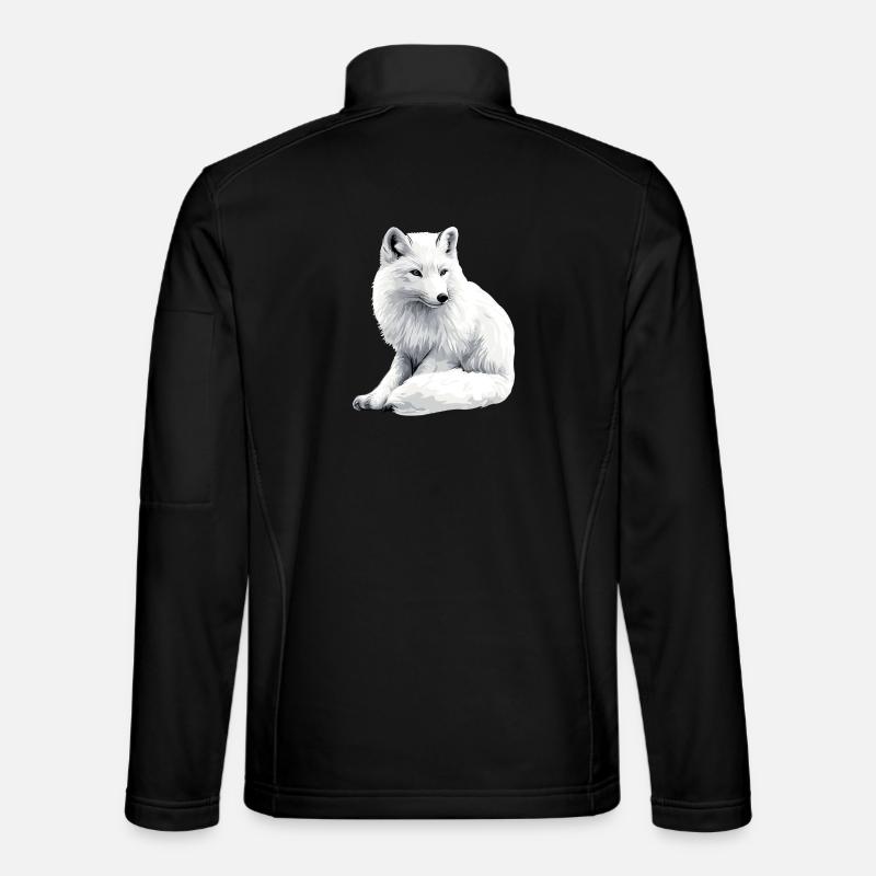 Snow fox - Unisex Softshell Jacket - black