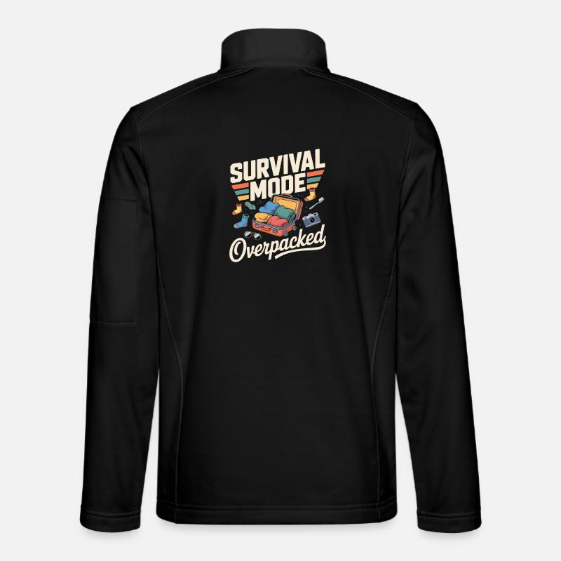 Survival Mode Overcharged Fun T-Shirt - Unisex Softshell Jacket - black