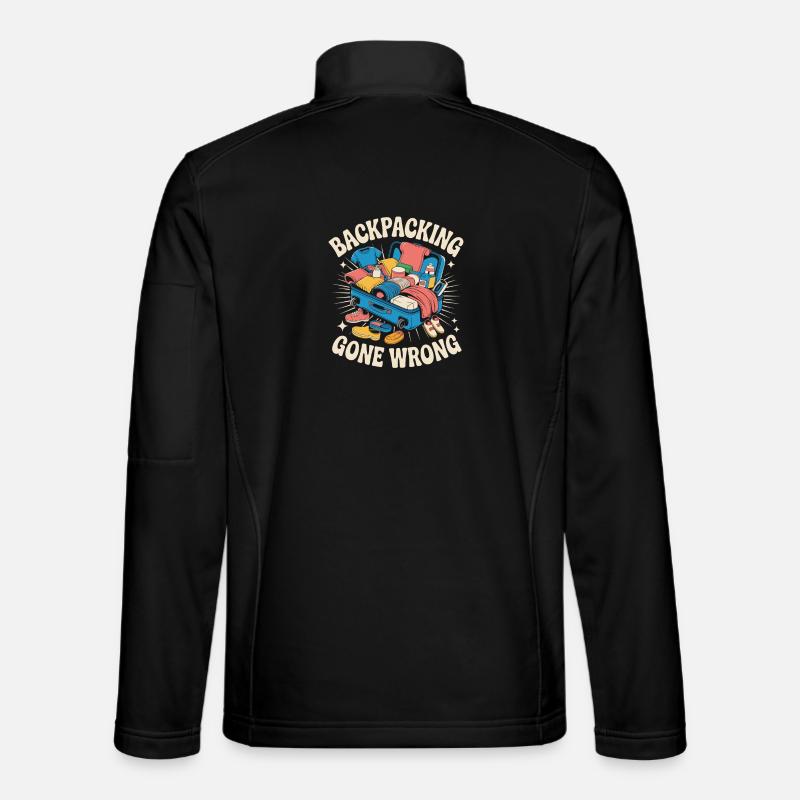 World Trip Presents: The Best Backpacking Trips - Unisex Softshell Jacket - black