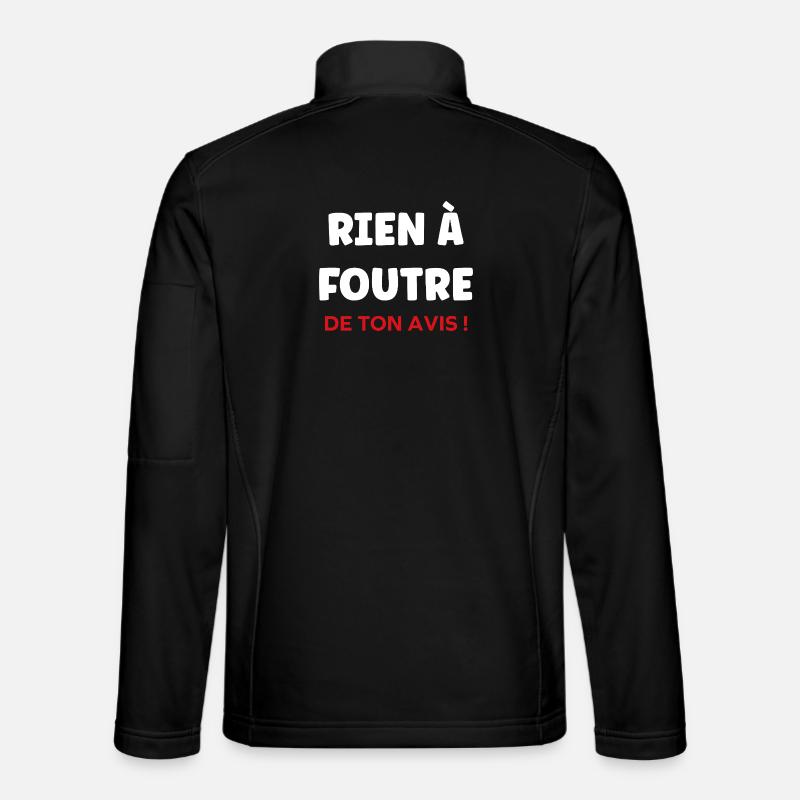 I don't give a damn - Unisex Softshell Jacket - black