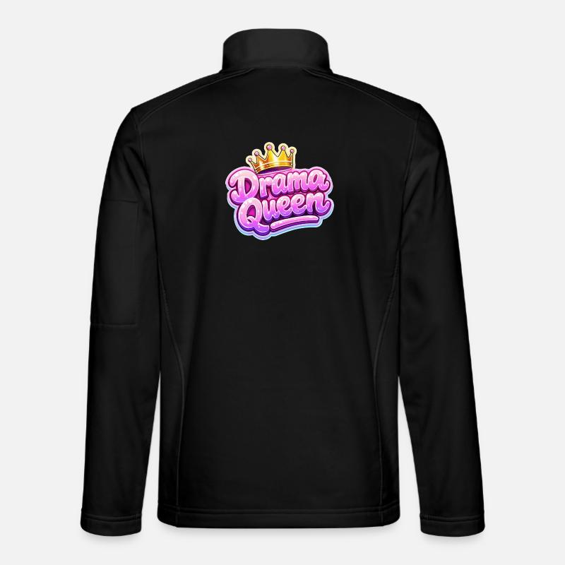Drama Queen Krone  - Unisex Softshelljacke - Schwarz