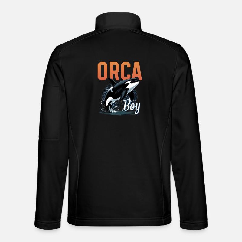 Funny Orca - Unisex Softshelljacke - Schwarz