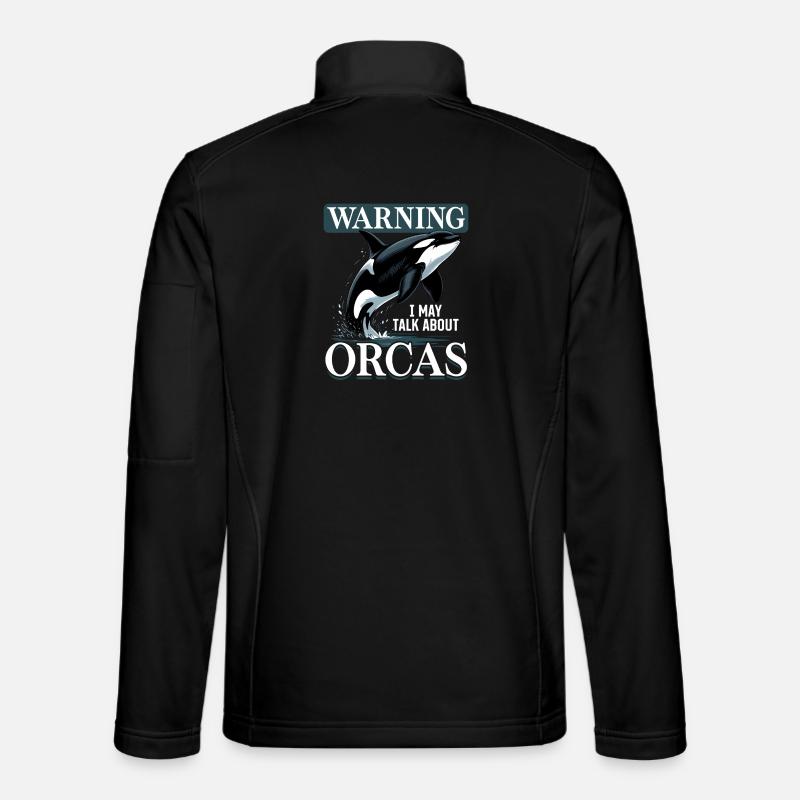 Funny Orca - Unisex Softshell Jacket - black