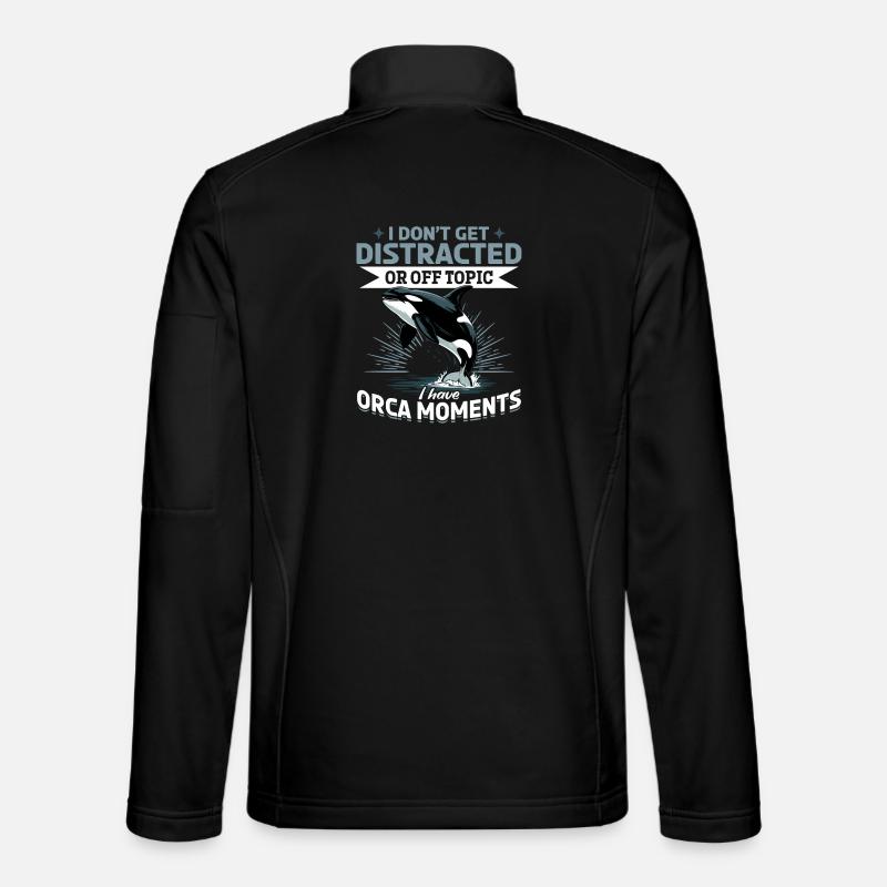 Funny Orca - Unisex Softshelljacke - Schwarz