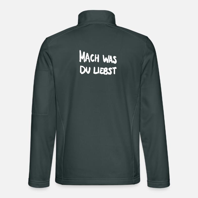 Fais ce que tu aimes. Veste en tissu softshell Unisexe