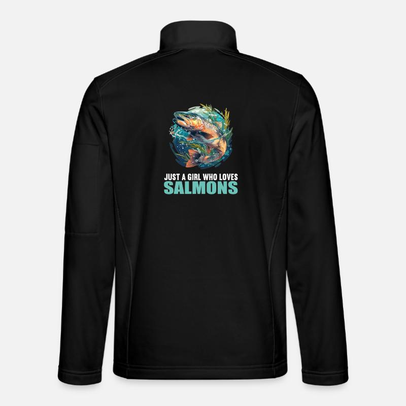Salmon Salmon - Unisex Softshell Jacket - black
