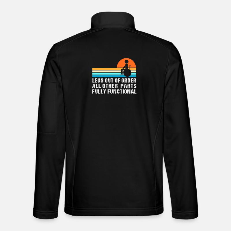 Rollstuhl - Unisex Softshelljacke - Schwarz