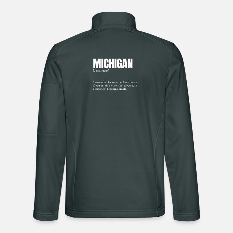 Michigans vintermot og nærhet til vann Unisex softshell-jakke