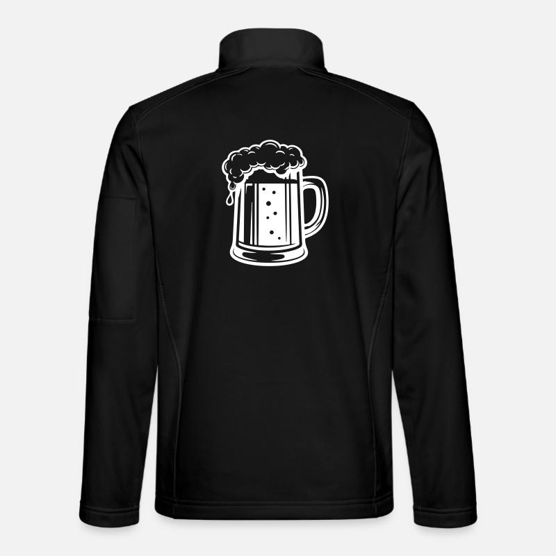 Bierkrug Symbol Bier - Unisex Softshelljacke - Schwarz
