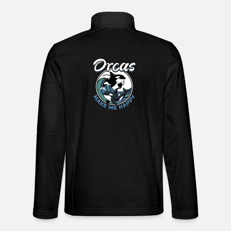 Funny Orca - Unisex Softshell Jacket - black