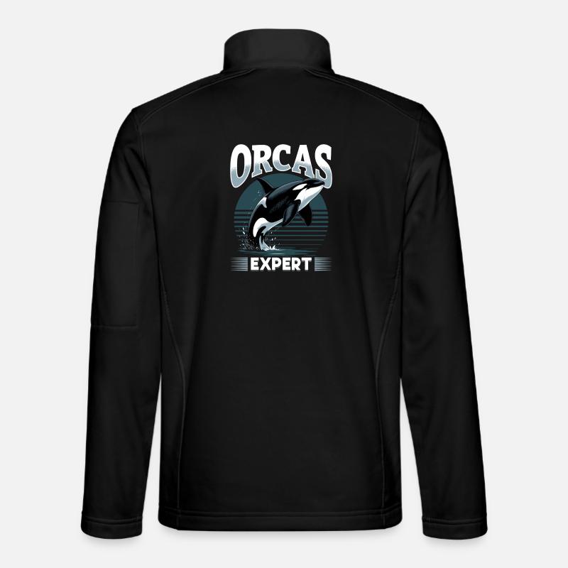 Funny Orca - Unisex Softshell Jacket - black