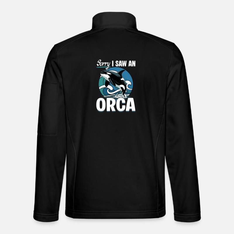 Funny Orca - Unisex Softshell Jacket - black