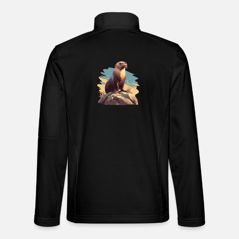 Leoni marini Leone marino - Giacca softshell unisex - nero