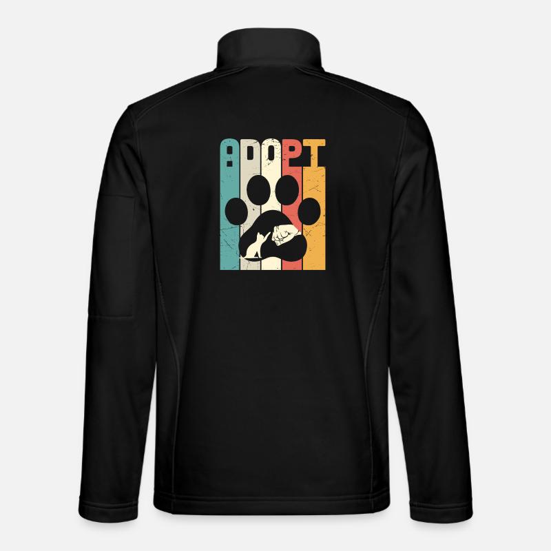 Adopt Cat - Unisex Softshell Jacket - black