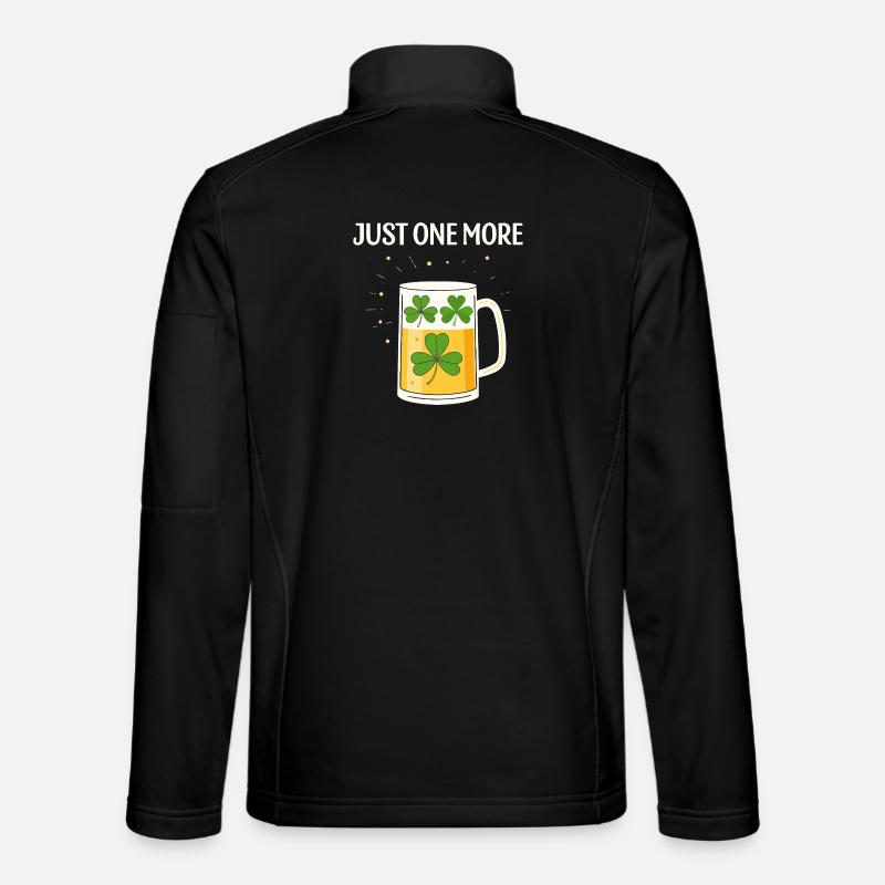 Another Glass of Clover - Unisex Softshell Jacket - black