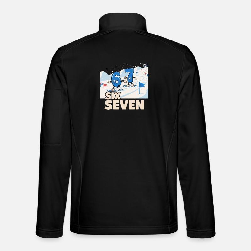 67 Snowboarding Six Seven Memes - Unisex Softshell Jacket - black