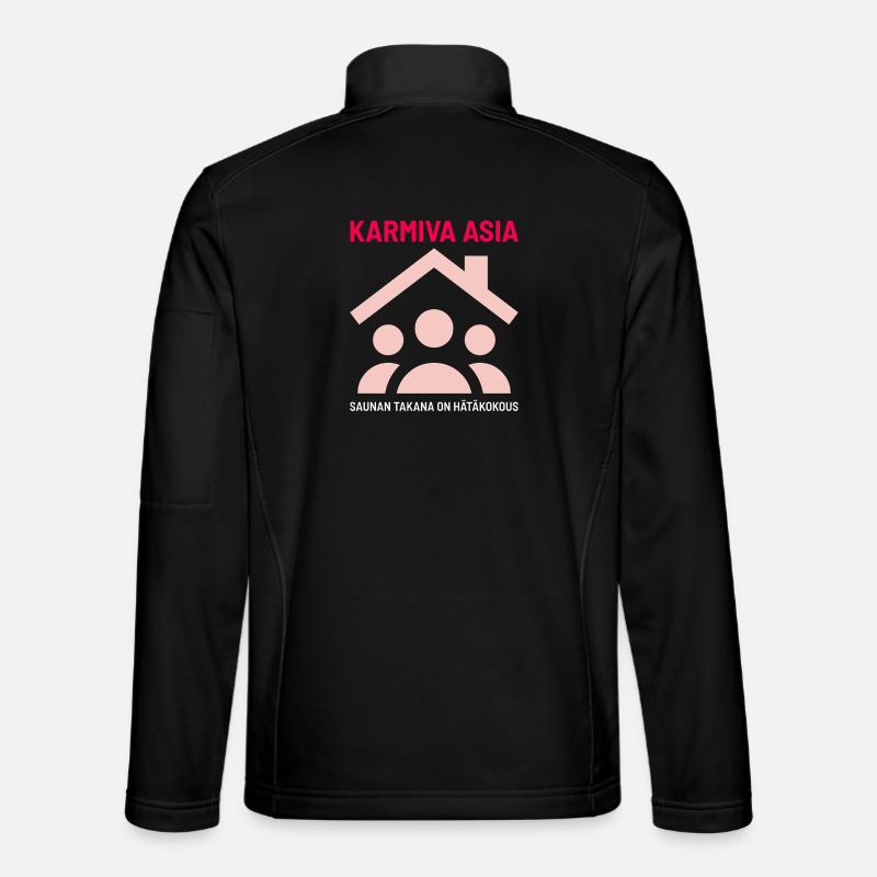 DAS GRUSELIGE DING HINTER DER SAUNA - Unisex Softshelljacke - Schwarz