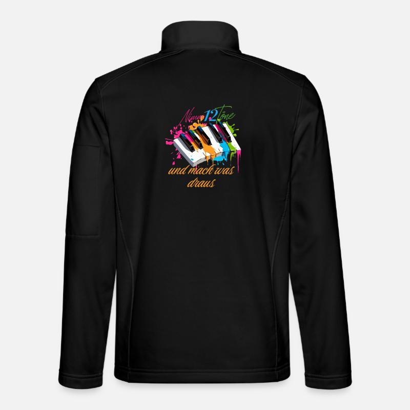 Take 12 notes and make something out of them Piano Pianist Unisex Softshell Jacket