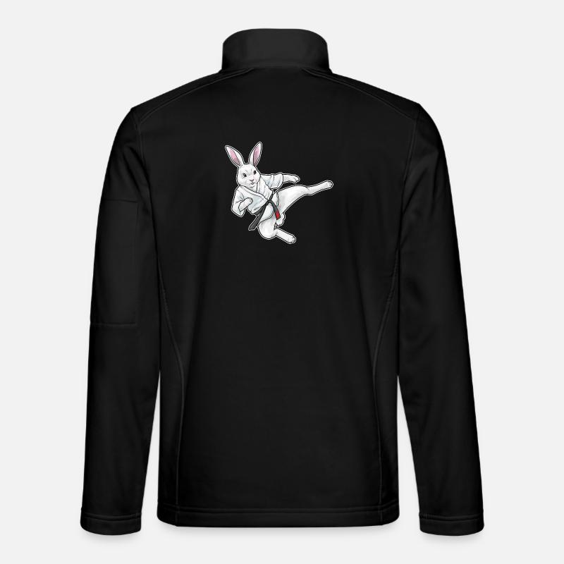 Rabbit Karate Martial Arts - Unisex Softshell Jacket - black