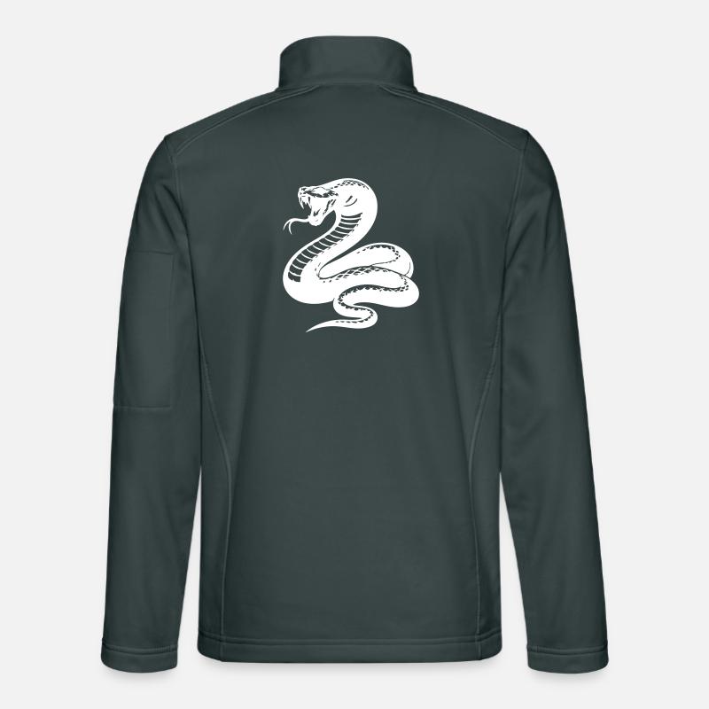 Snake Python Silhouette Unisex Softshell Jacket