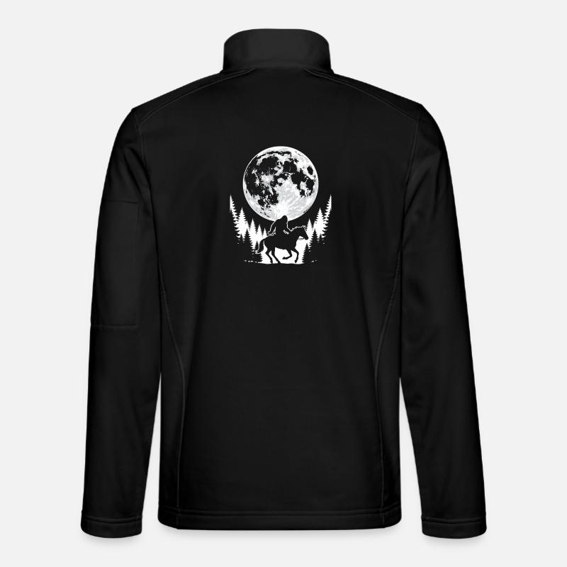 Bigfoot Horseback Riding - Unisex Softshell Jacket - black