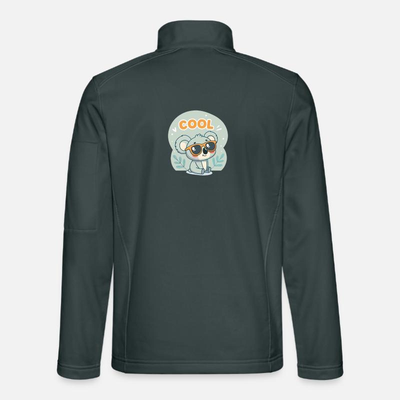 Koala Cool with orange glasses Unisex Softshell Jacket