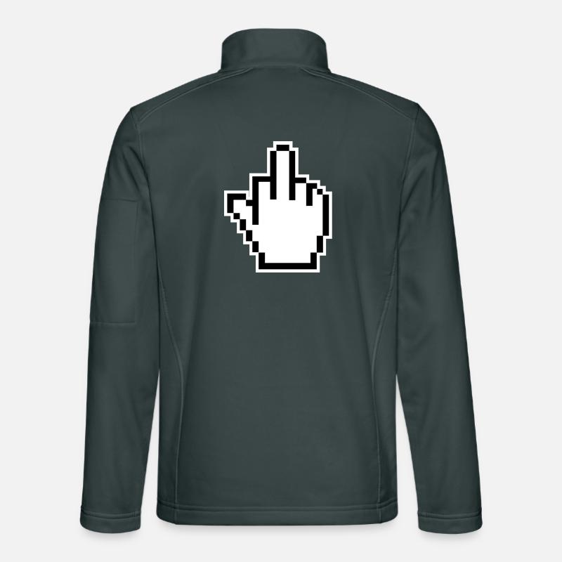 Middle Finger Cursor Middlefinger Unisex Softshell Jacket