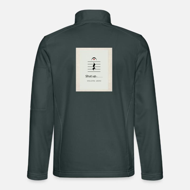 Shut up – Volume Zero Minimal Design Unisex Softshell Jacket