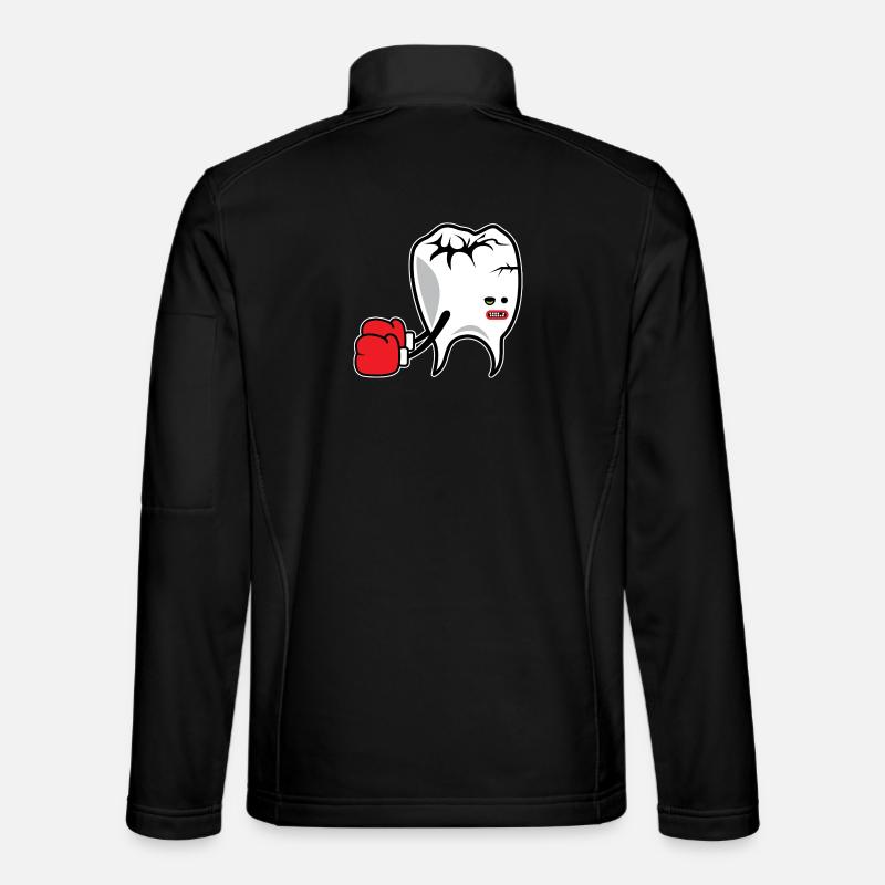 Tooth Boxer K.o. - Unisex Softshelljacke - Schwarz