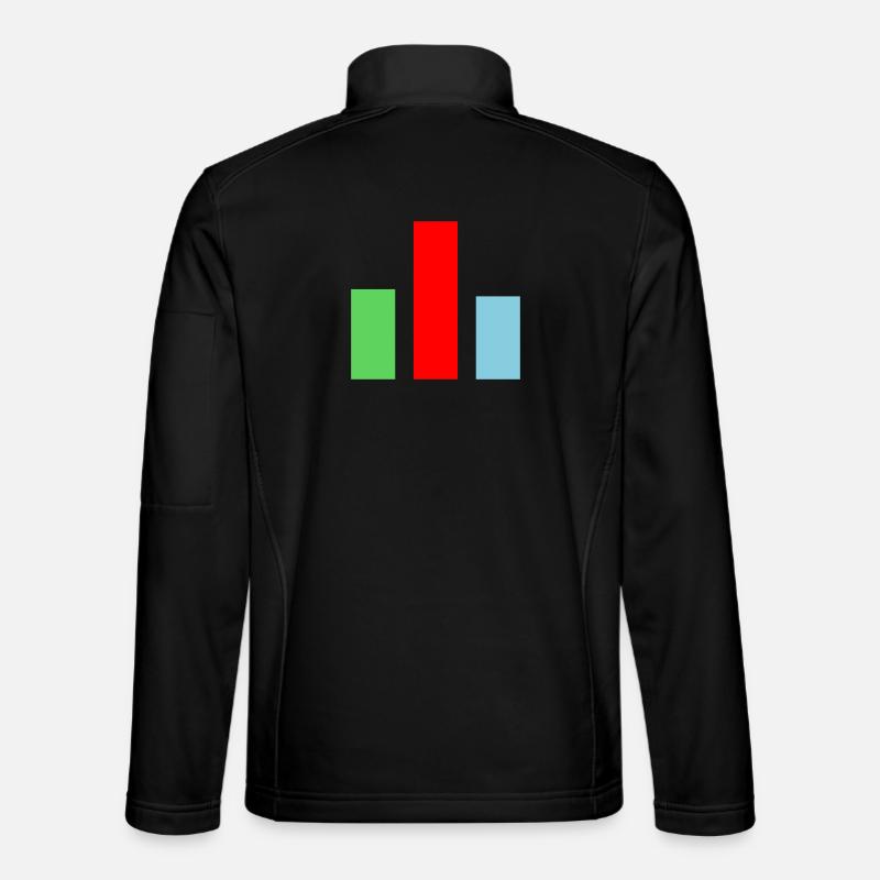 Bar Chart Statistics Unisex Softshell Jacket
