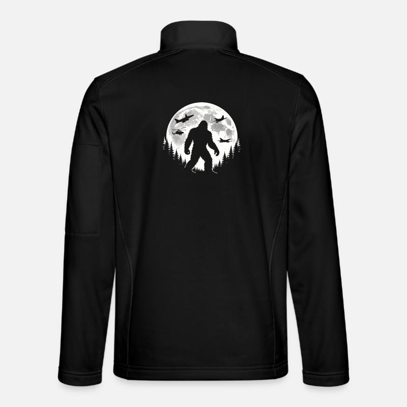 Bigfoot Airplanes - Unisex Softshell Jacket - black