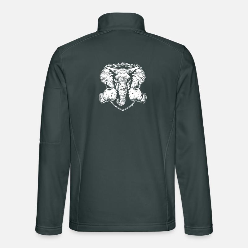 MMA de boxe sur éléphants Veste en tissu softshell Unisexe