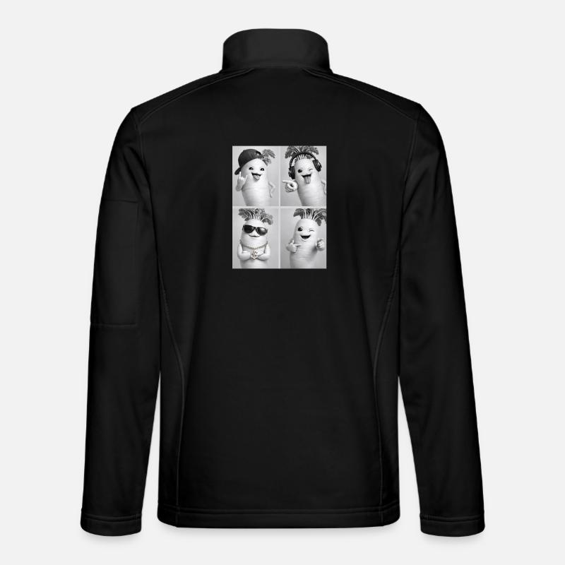 Daikon Radish - Unisex Softshelljacke - Schwarz