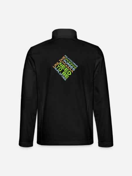 Contrairement aux politiciens, les infirmières doivent être qualifiées - Veste en tissu softshell Unisexe - noir - Dos