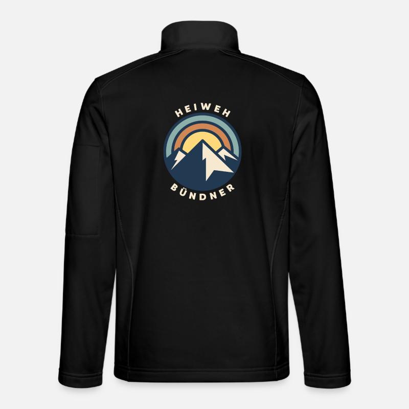 Heiweh Bündner - Unisex Softshelljacke - Schwarz