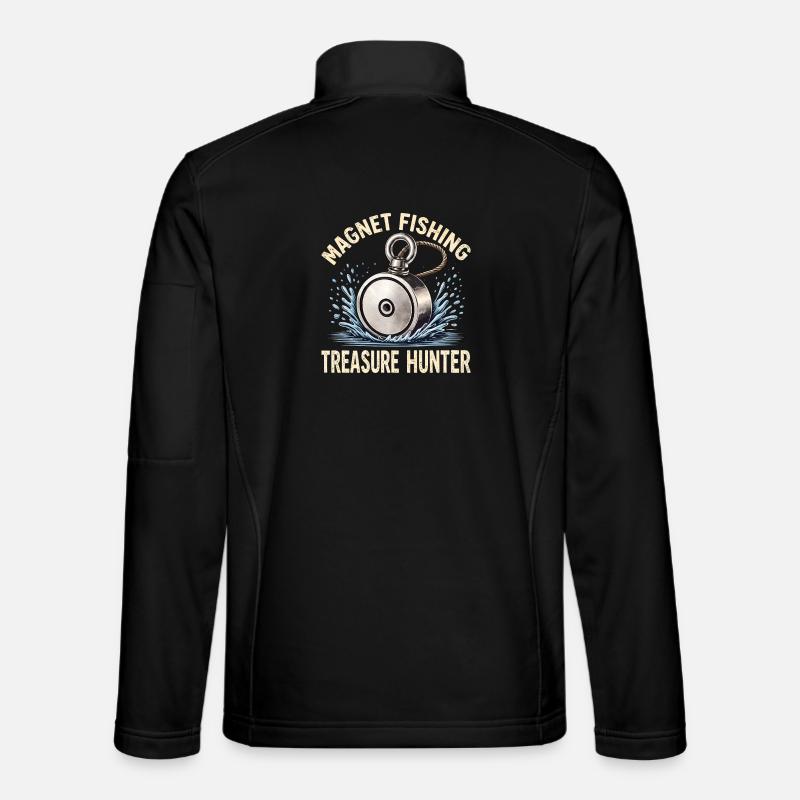 Magnetfischen Schatzjaeger - Unisex Softshelljacke - Schwarz