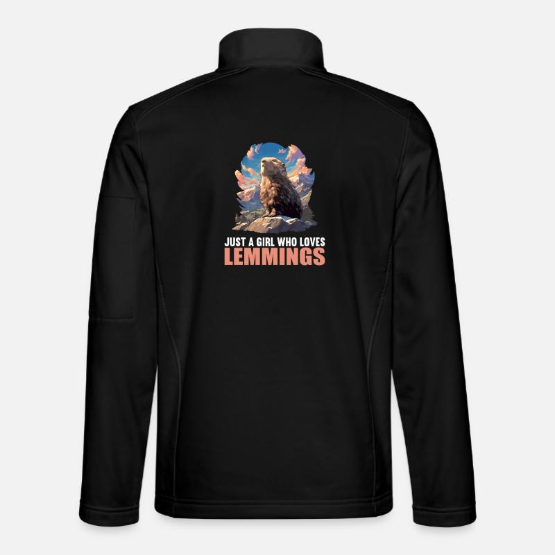 Lemminge Lemming - Unisex Softshelljacke - Schwarz