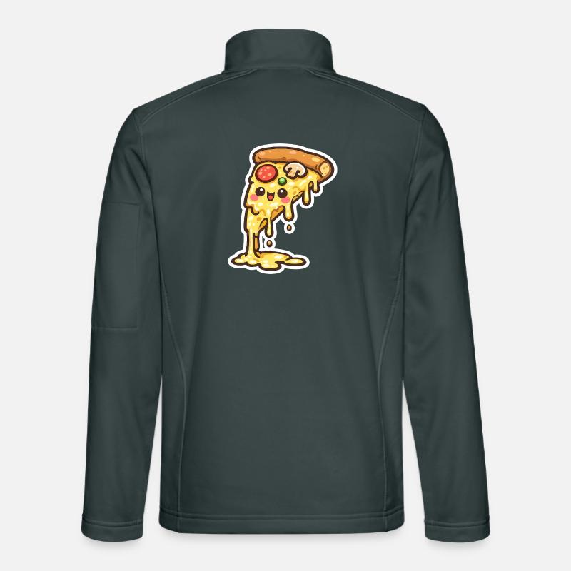 Kawaii Cheese Pizza Slice Unisex Softshell Jacket