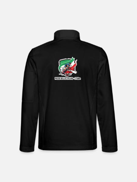 Passo Dello Stelvio Rider Badge 2758m - Unisex Softshell Jacket - black