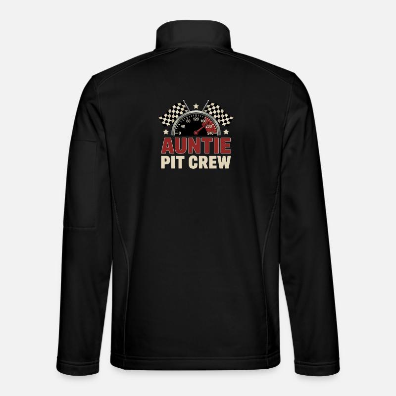 Auntie Pit Crew Racing - Unisex Softshell Jacket - black