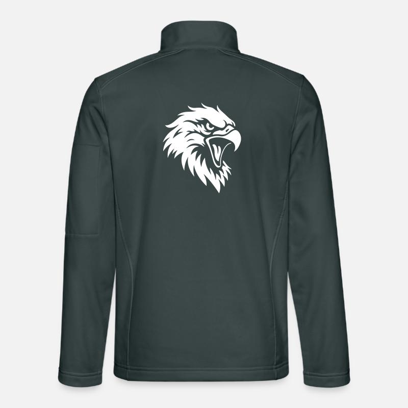 Angry Eagle Head – Tattoo Style Unisex Softshell Jacket