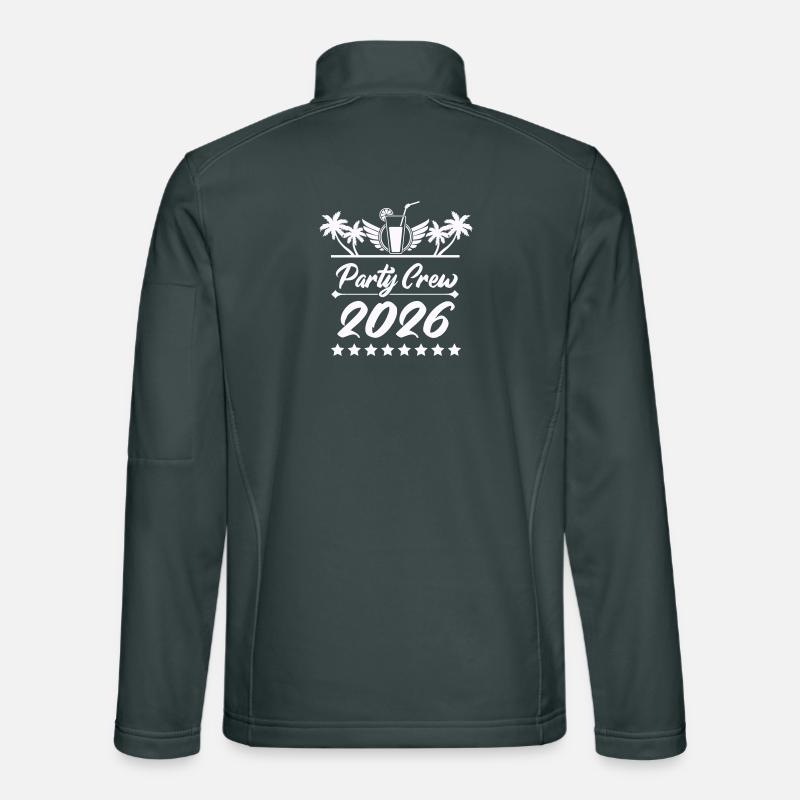 Party Crew 2026 Palmen Unisex Softshelljacke