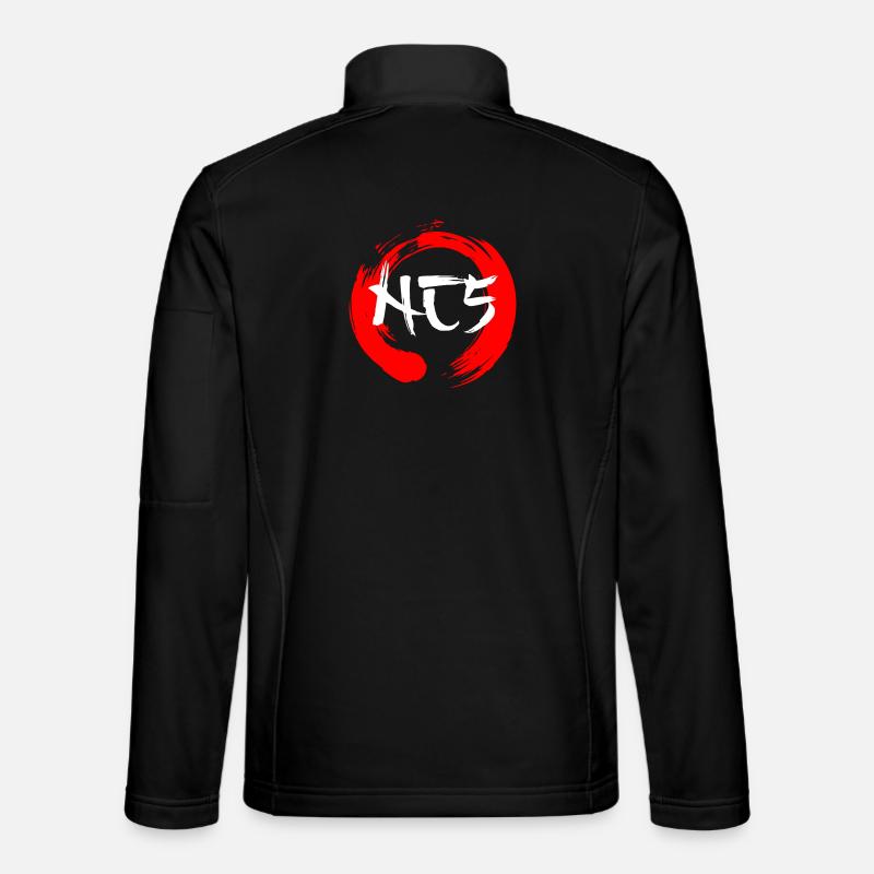 NC5 Nunchaku logo - Unisex Softshell Jacket - black