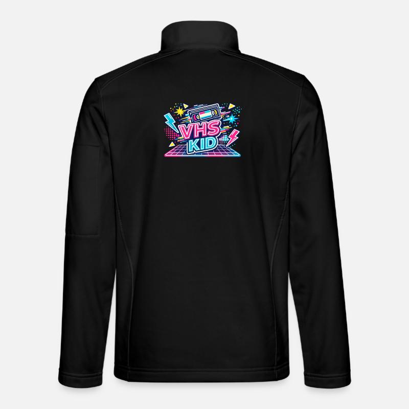 VHS KID Neon Retro - Unisex Softshell Jacket - black