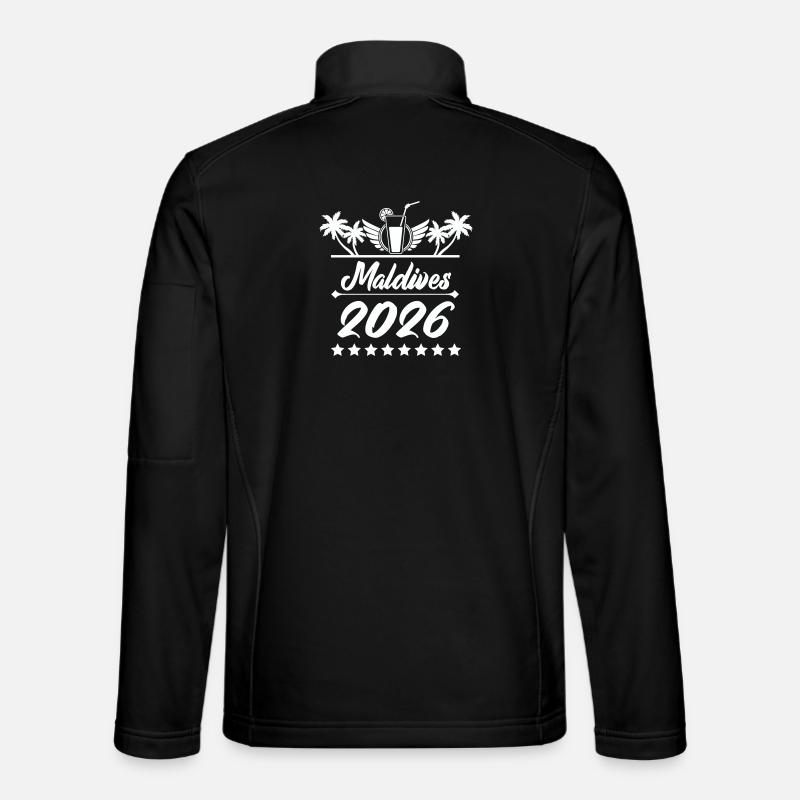 Maldives 2026 Beach Dream - Unisex Softshell Jacket - black